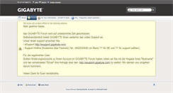 Desktop Screenshot of forum.gigabyte.de
