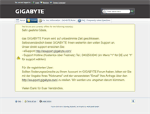Tablet Screenshot of forum.gigabyte.de